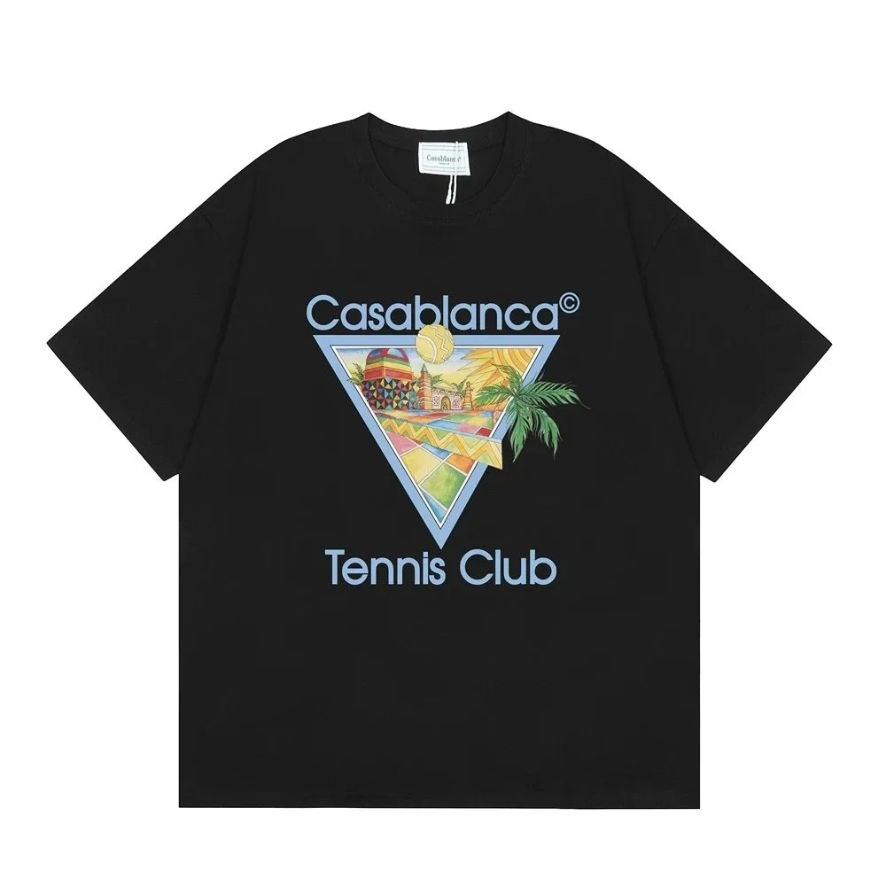 Casablanca Tennis Club Black T-Shirt