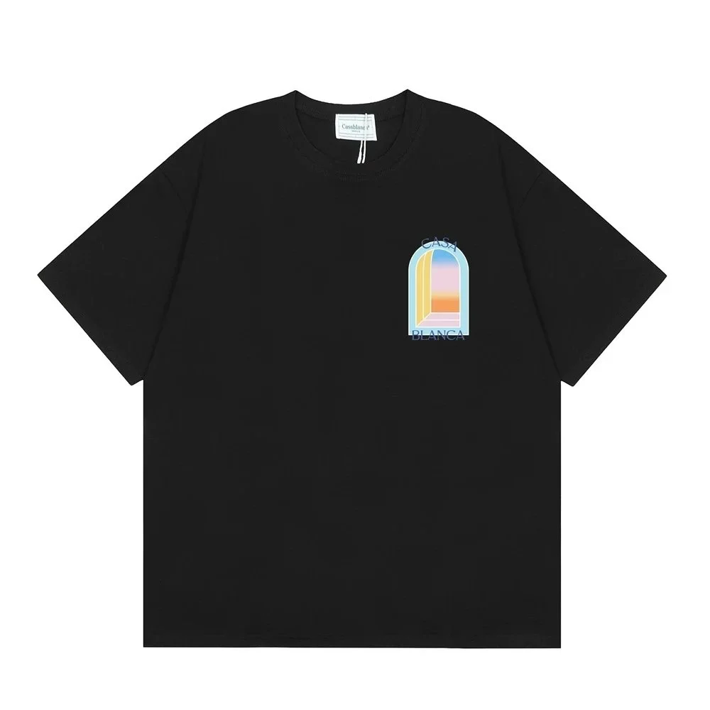 Black 'Casa Blanca' Graphic T-Shirt