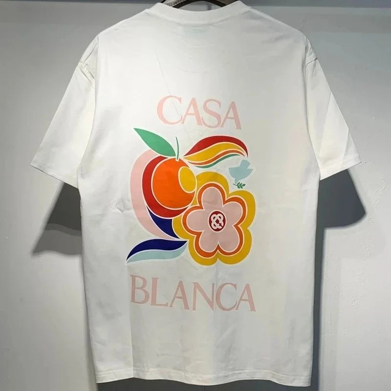 Casa Blanca White Floral Graphic T-Shirt