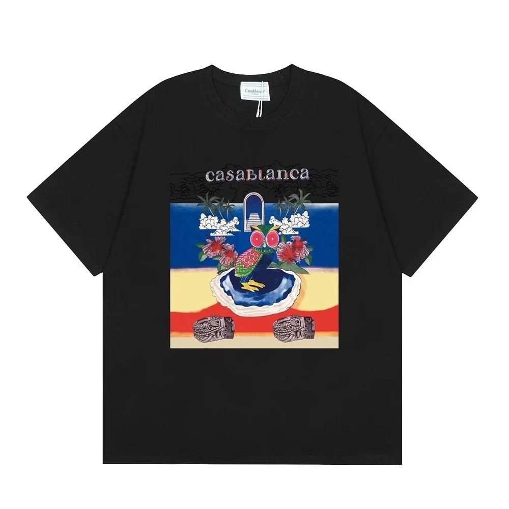 Casablanca Black 'casablanca' Graphic T-Shirt