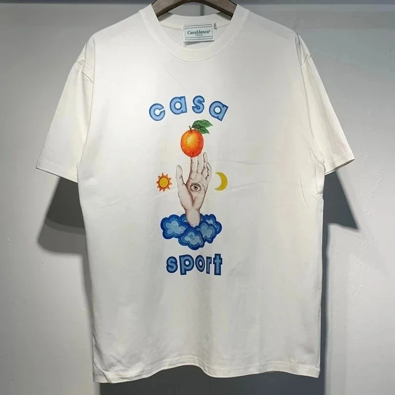 Casablanca Casa Sport White Graphic T-Shirt