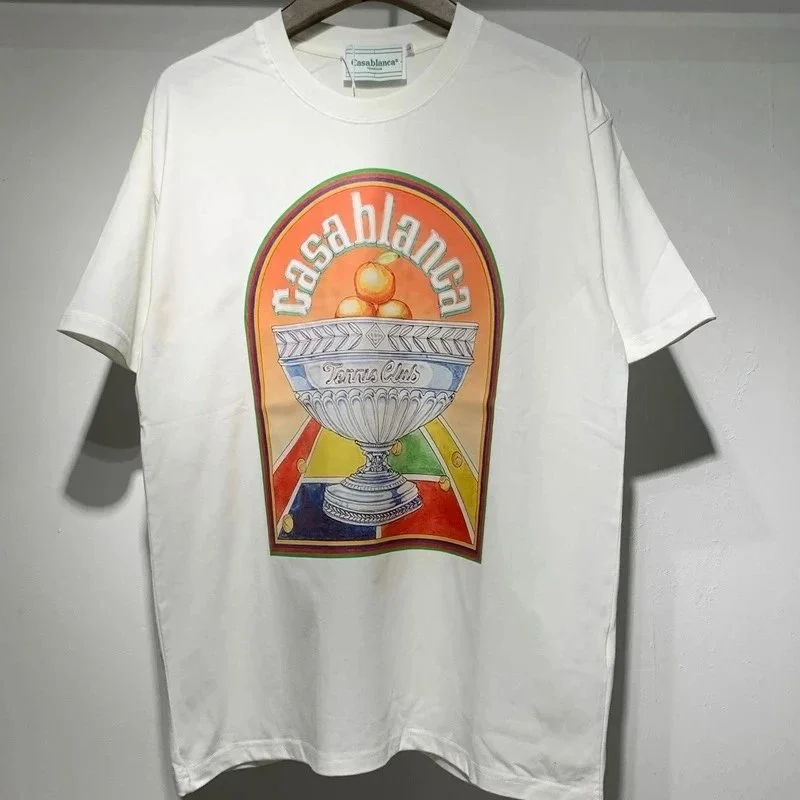 Casablanca Tennis Club White Graphic T-Shirt