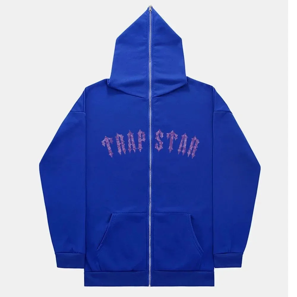 Trapstar Blue Trap Star Zip-Up Hoodie