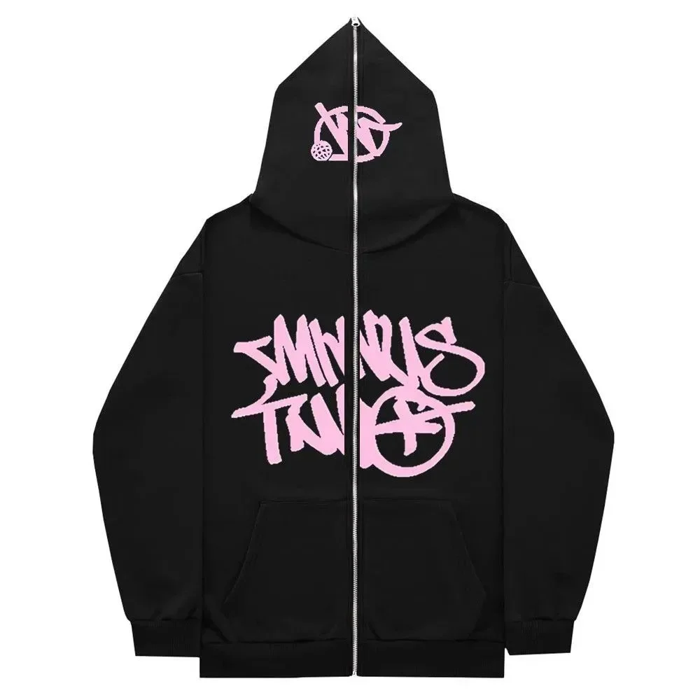 Black Pink Smirnoff Trust Zip-Up Hoodie