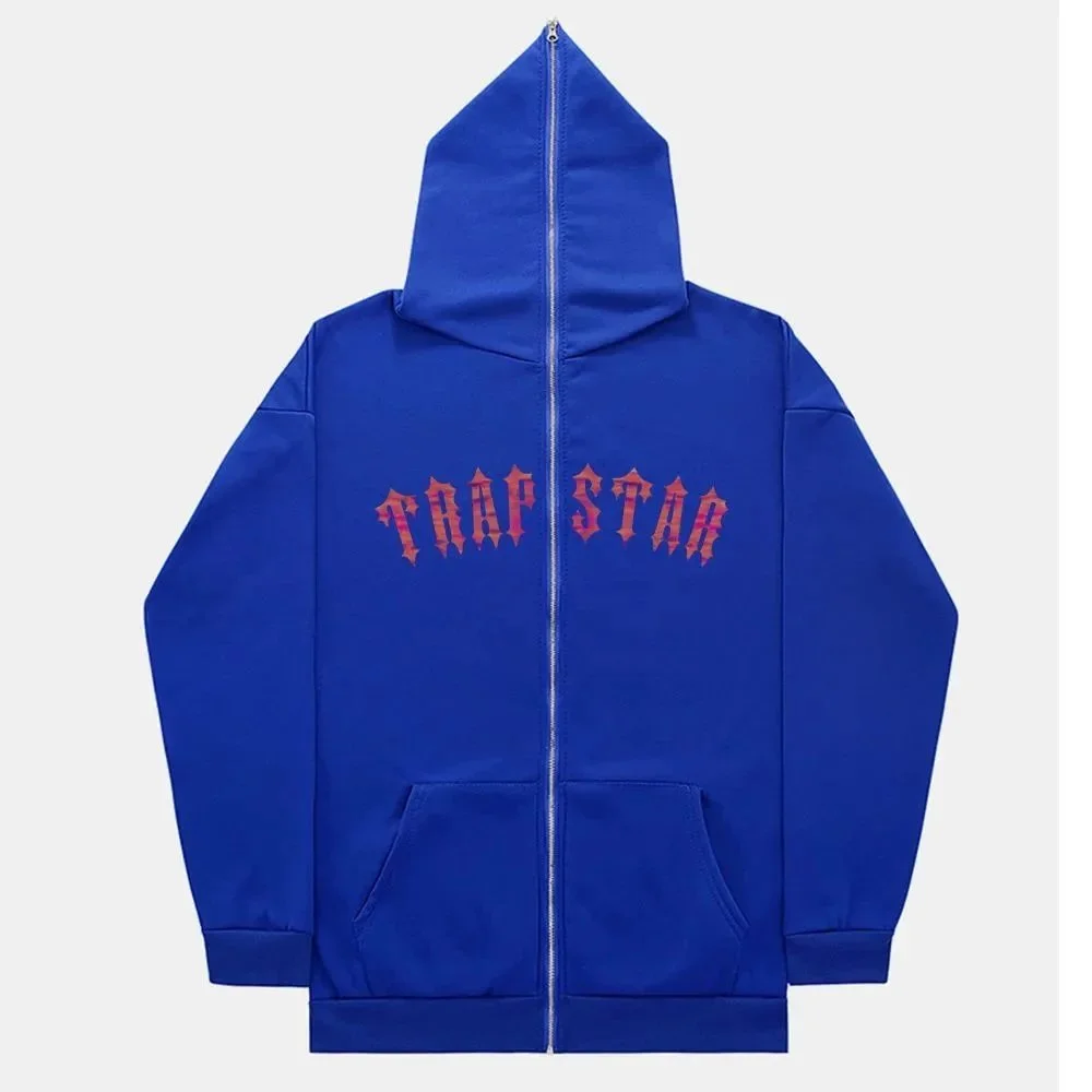Trapstar Royal Blue Zip-Up Hoodie