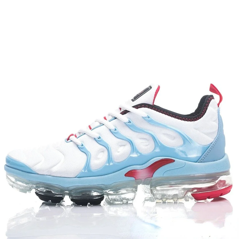 Nike Air VaporMax Plus White/Light Blue/Red Sneakers