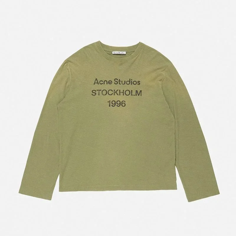 Acne Studios Olive Green Long Sleeve T-Shirt