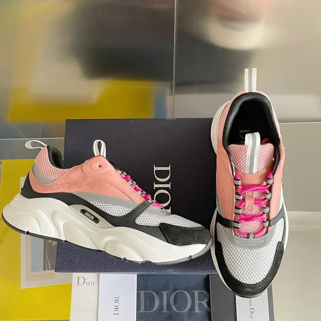 Dior Dior Book Tote Pink & Grey Sneakers