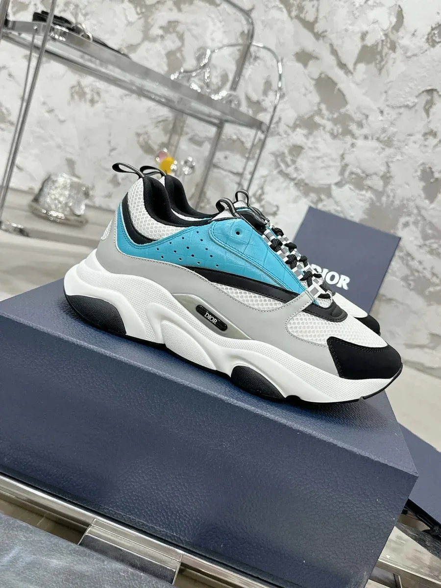 Dior Dior Book Tote Blue Grey Sneakers