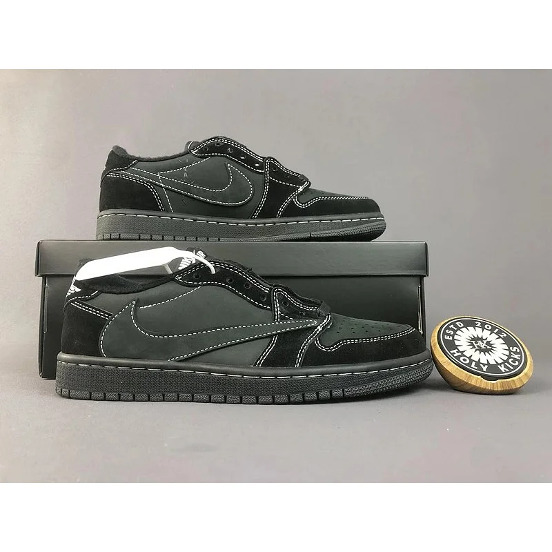 Nike Air Jordan 1 Low Triple Black Sneakers