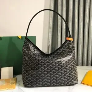 Goyard Yard Monogram Hobo Bag Black