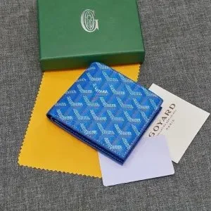 Goyard Yard Blue Monogram Wallet
