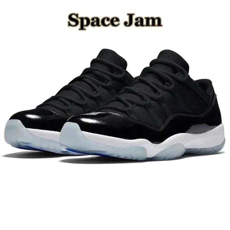Nike Air Jordan 11 Space Jam Low Black Basketball Sneakers