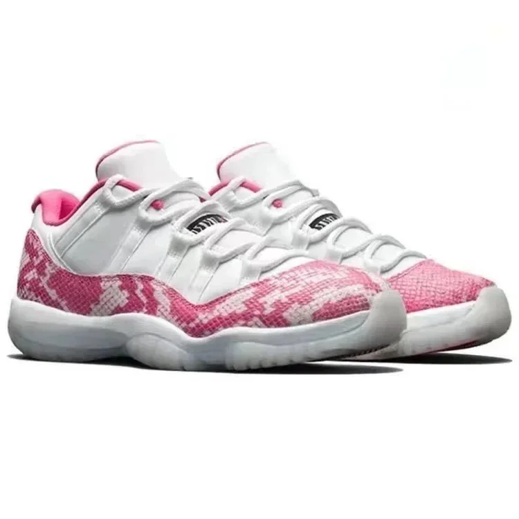 Nike Air Jordan 11 Low Pink Snake Sneakers