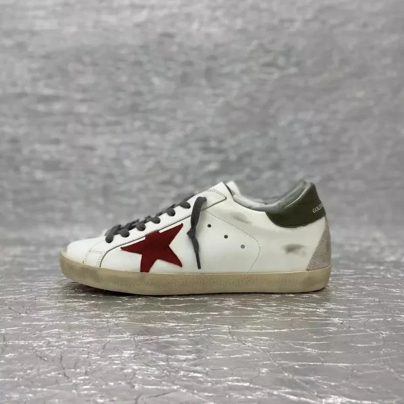 Golden Goose Super-Star White Red Star Sneakers