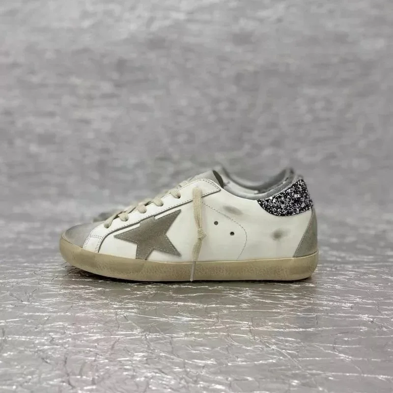 Golden Goose Super-Star Star White/Grey Sneakers