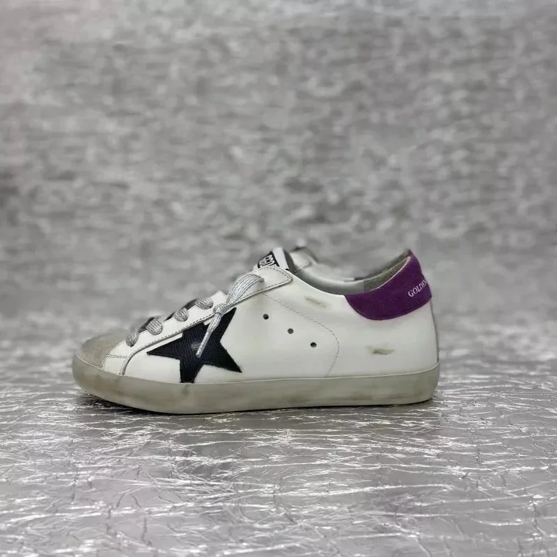Golden Goose Super-Star White/Purple Sneakers