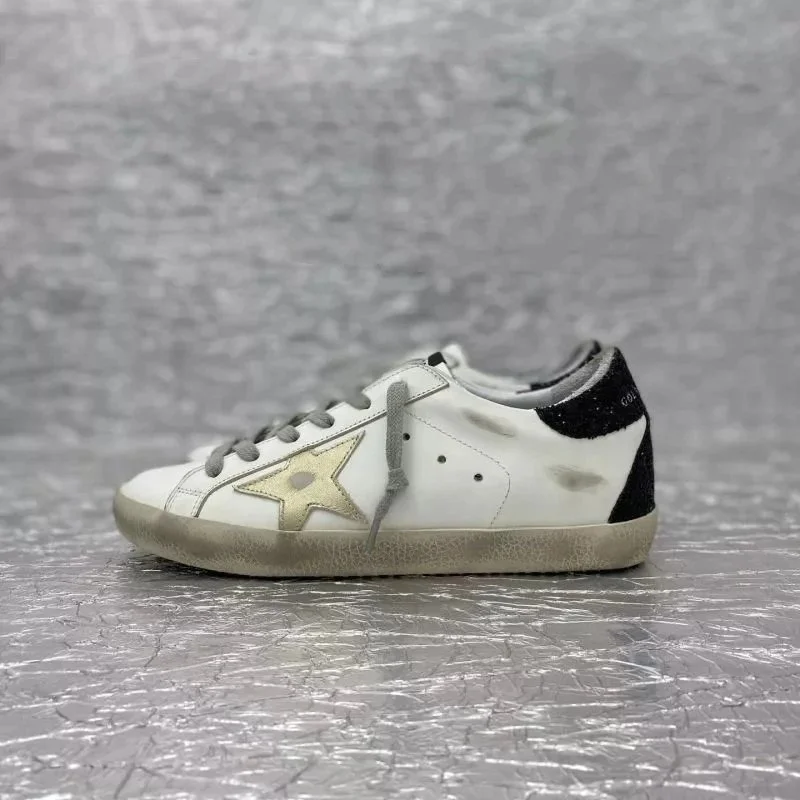 Golden Goose Super-Star White/Gold Star Sneakers