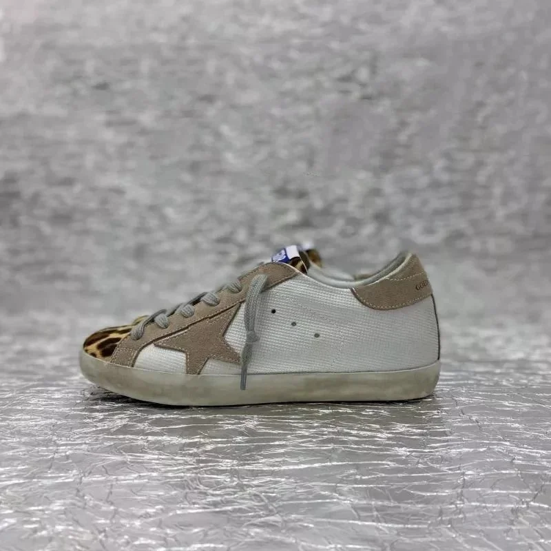 Golden Goose Super-Star Leopard Star Sneakers