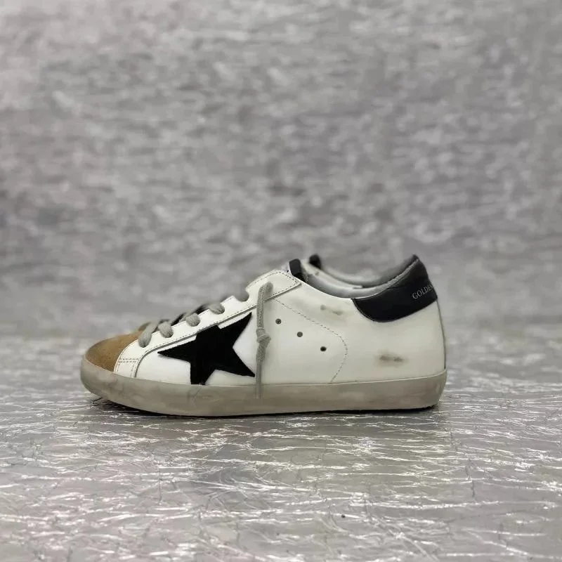 Golden Goose Super-Star Black Star White Sneakers