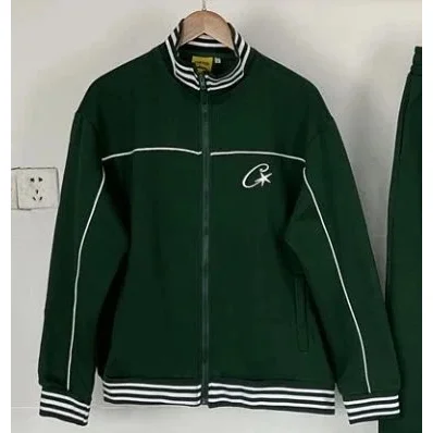 Green 'CR' Logo Tracksuit Set