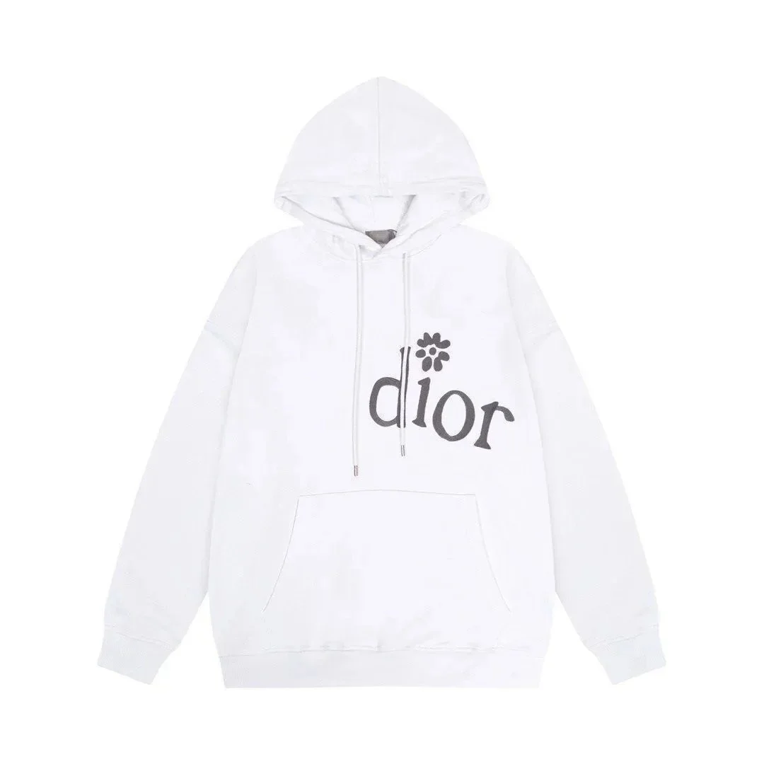 Dior White Dior Logo Hoodie