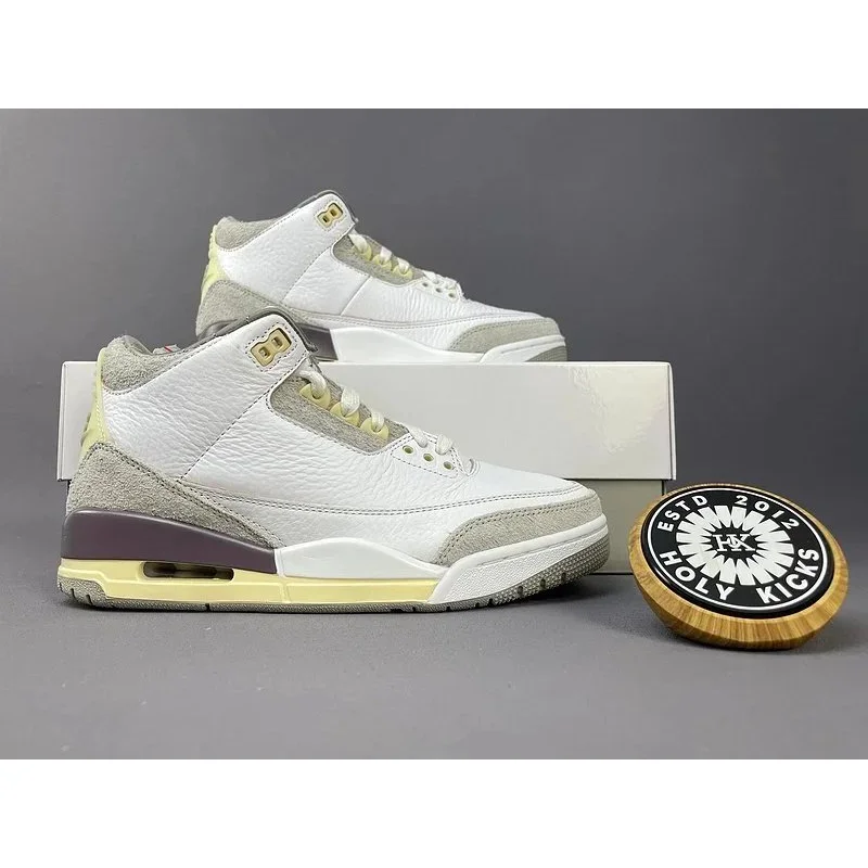 Nike Air Jordan 3 White Yellow Sneakers