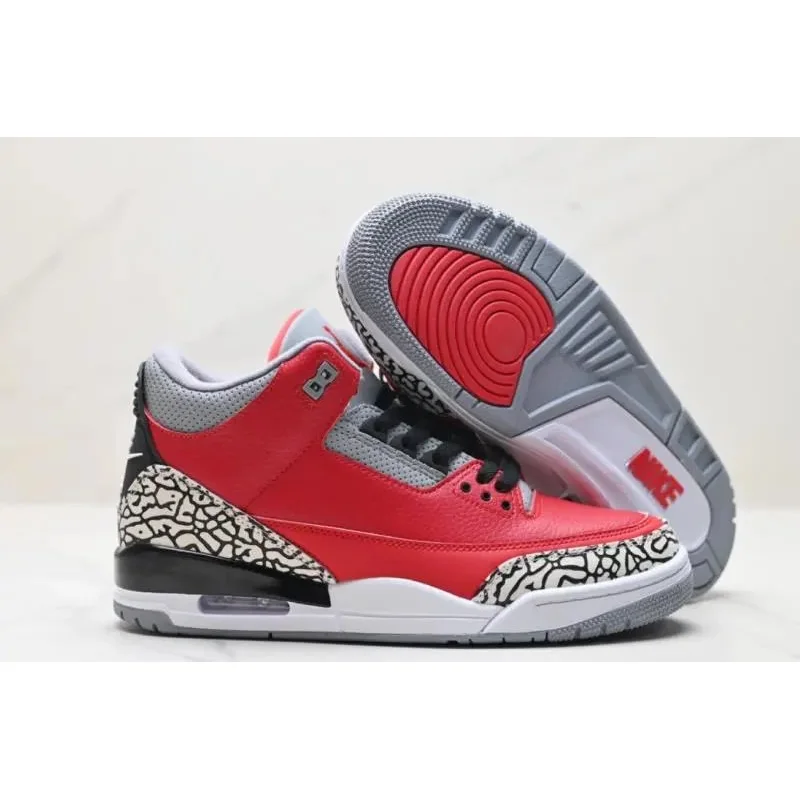 Nike Air Jordan 3 'Fire Red' Sneakers