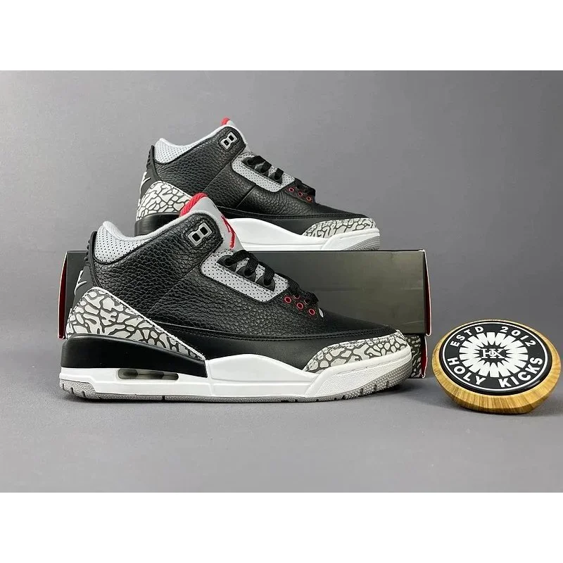 Nike Air Jordan 3 Black Cement Sneakers