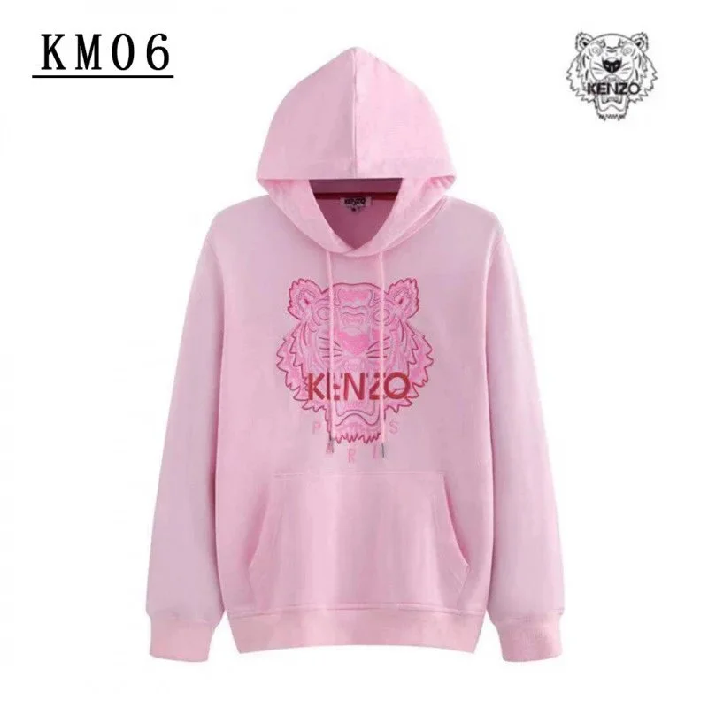 Kenzo Pink Tiger Head Hoodie Sweatshirt