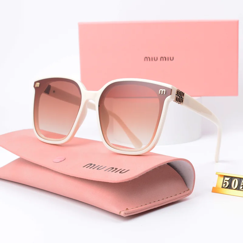 Miu Miu Gradient Lens Sunglasses Cream Frame