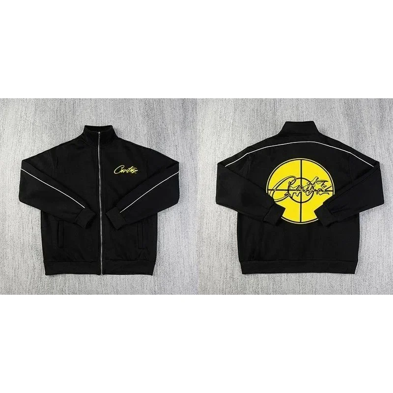 Corteiz RTW Black & Yellow Track Jacket