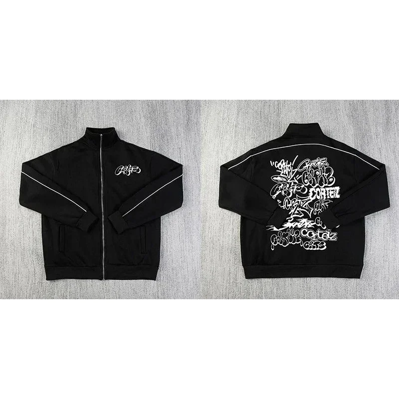 Corteiz RTW Black Track Jacket