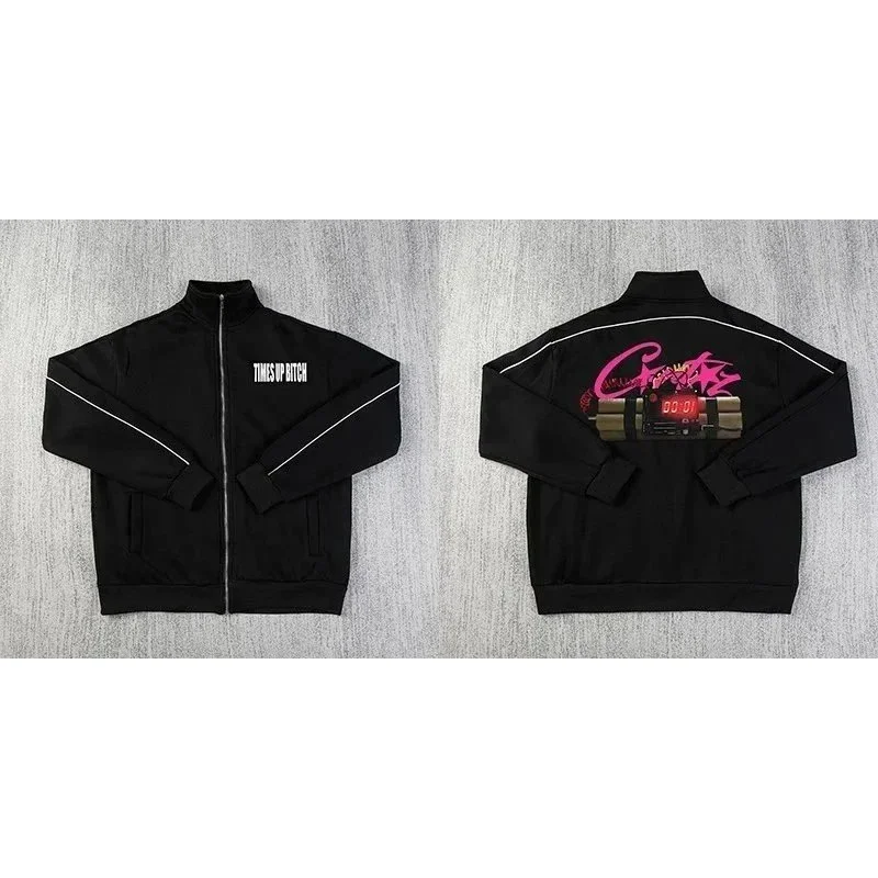 Black Times Up Bitch Track Jacket