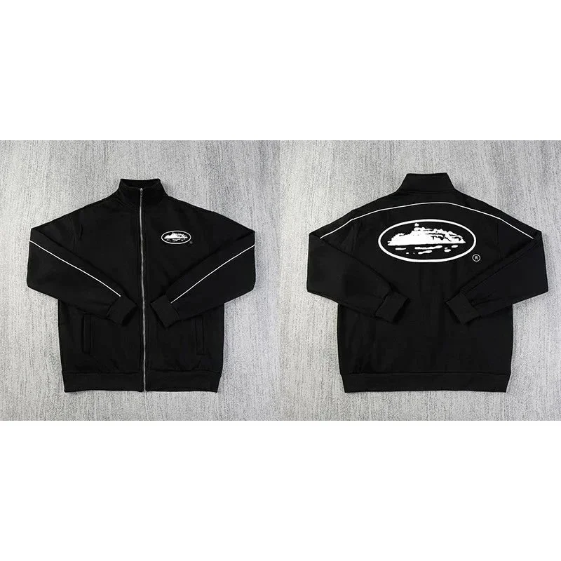 Black White Logo Track Jacket