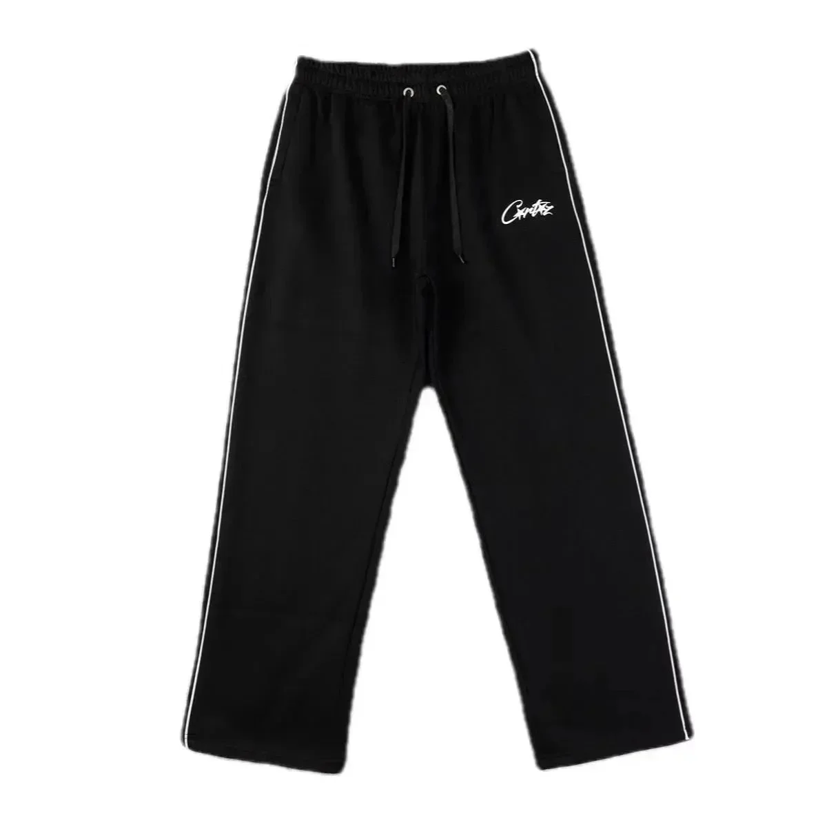 Black with White Piping Casual Sweatpants