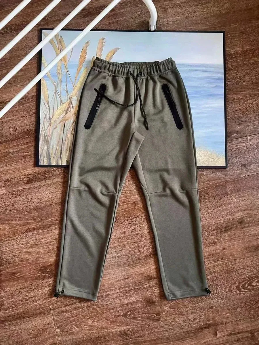 Military Green Slim-Fit Track Pants