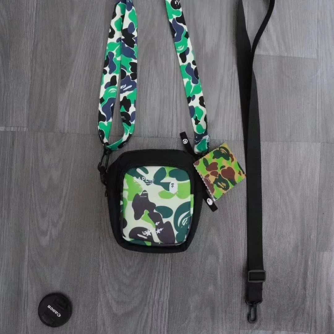 A Bathing Ape BAPE STA Green Camo Crossbody Bag