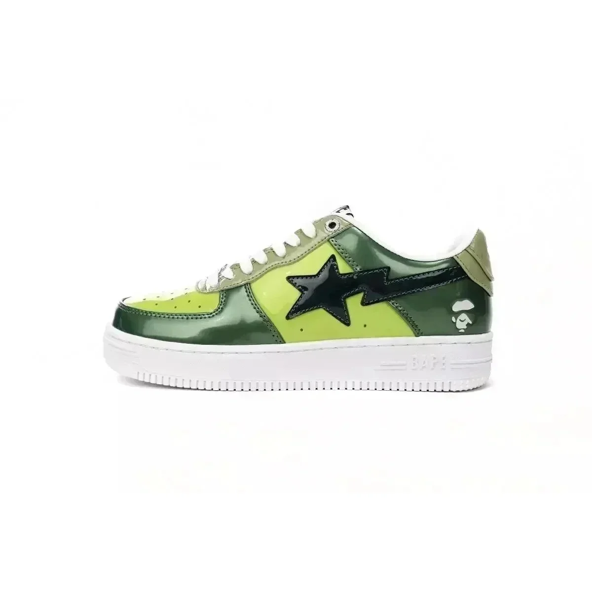 A Bathing Ape A Bathing Ape BAPE STA Olive Color Combo Sneakers Green - 1