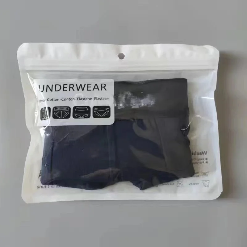 Underwear Set - Navy Solid Boxer Briefs