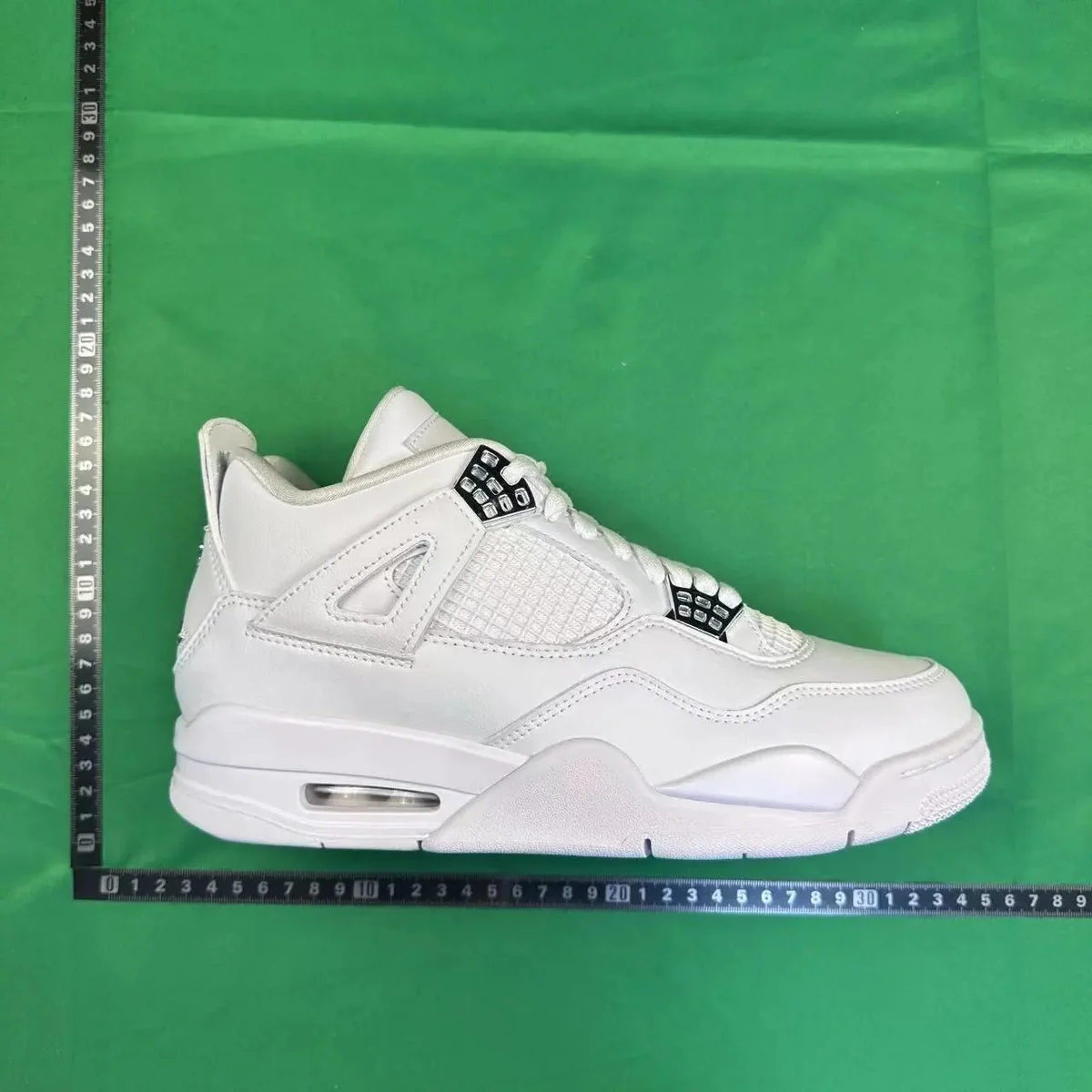 Nike Air Jordan 4 White Triple Black Sneakers