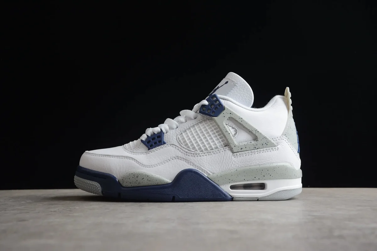 Nike Air Jordan 4 White/Blue Sneakers