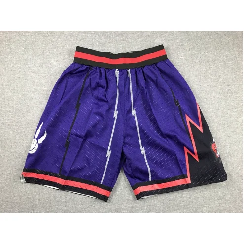 Purple Black Red Edge Basketball Shorts