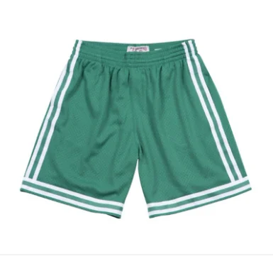 Mitchell & Ness Green White Stripe Shorts