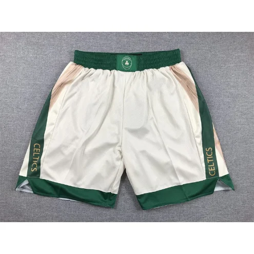 Boston Celtics米白绿边 Shorts