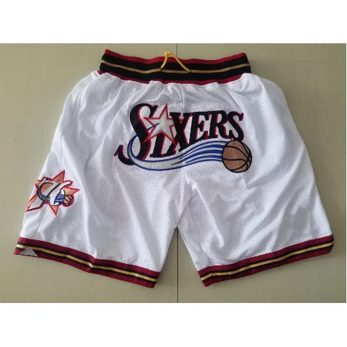 Nike Air Jordan Jumpman White Sixers Basketball Shorts