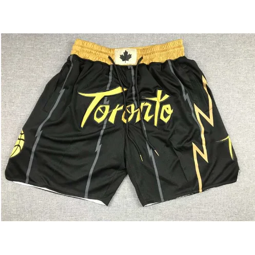 Toronto Black Yellow Shorts Basketball