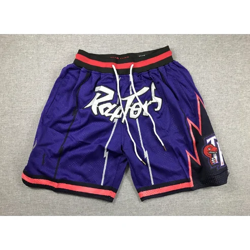 Raptors Purple Black Trim Shorts