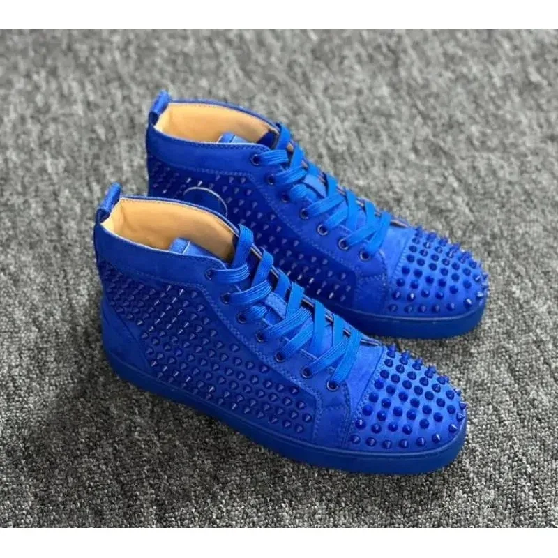 Christian Louboutin Loubi Louis Blue Sneakers