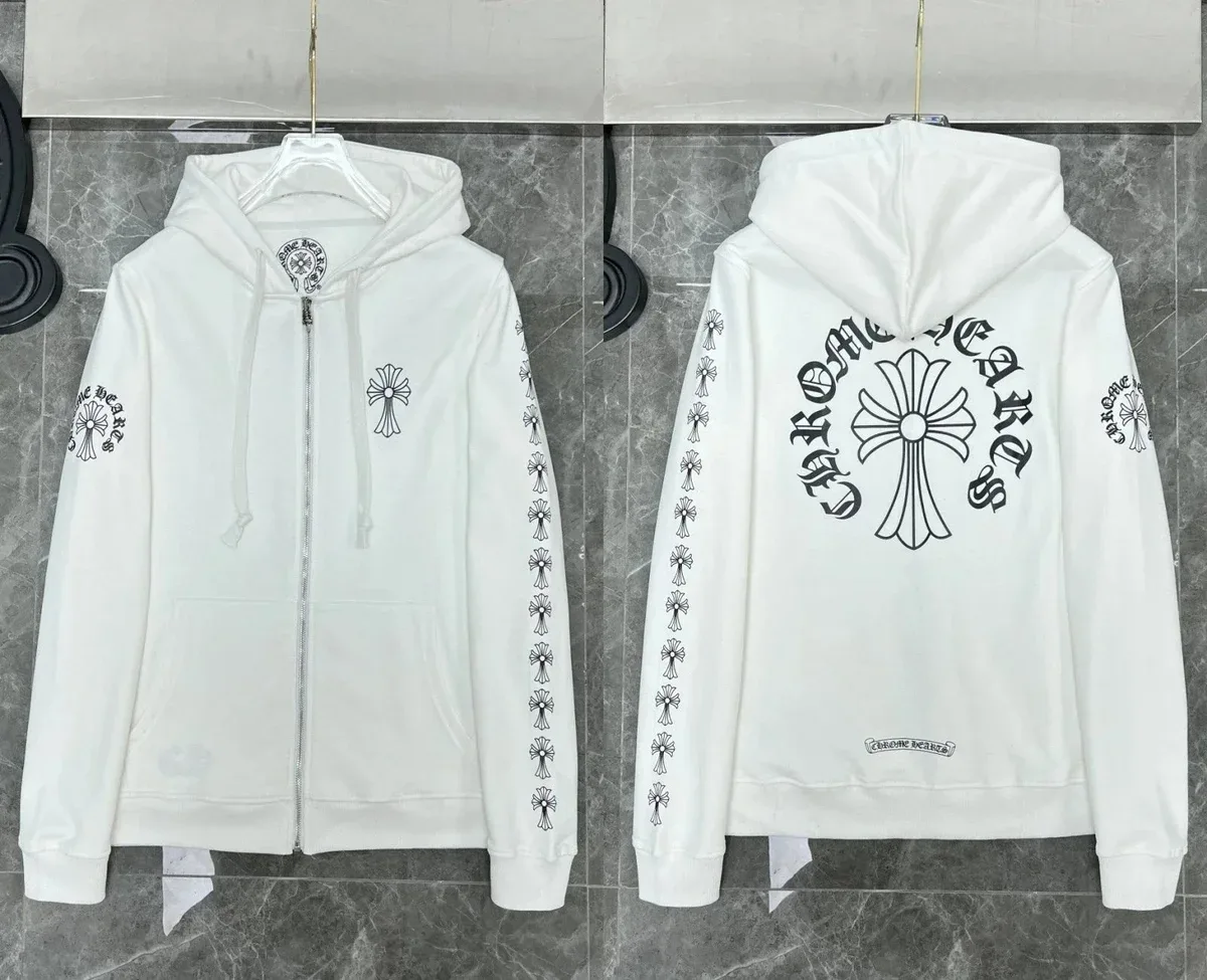 Chrome Hearts CH Cross White Hoodie